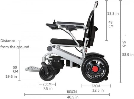كرسي كهربائي خفيف الوزن  من متجر بداية الطب للمستلزمات الطبية