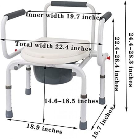 كرسي حمام قابل للطي مع مسند للذراعين من متجر بداية الطب