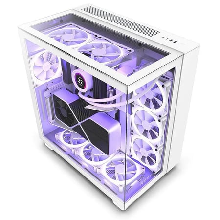 NZXT H9 Elite White | كيس ان زي اكس تي اتش 9 ايليت ابيض