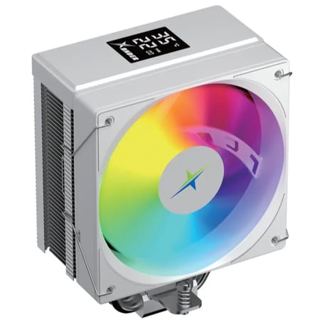 Xander Whirlwind Digital White Digital Panel Top Cover | مبرد هوائي احترافي زاندر لون ابيض مع شاشة معلومات رقمية