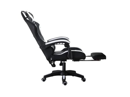 كرسي العاب احترافي باللون الاسود والابيض | Gaming Chair USYHD White and Black)