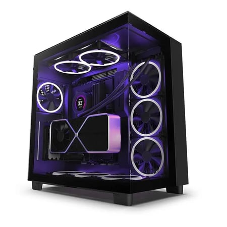 NZXT H9 Elite Black | كيس ان زي اكس تي اتش 9 ايليت اسود