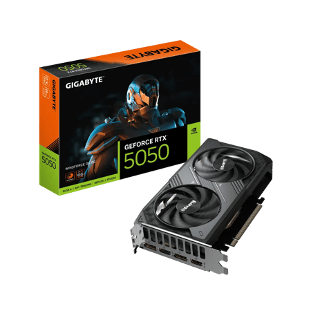 GIGABYTE GeForce RTX™ 5050 OC Windforce 8GB | كرت شاشة انفيديا قيقابايت