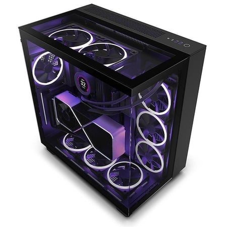 NZXT H9 Elite Black | كيس ان زي اكس تي اتش 9 ايليت اسود