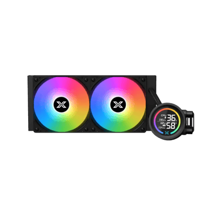 Xigmatek LK 240 Digital LCD Screen 240mm Black | مبرد مائي احترافي زيماتيك 240مم لون اسود