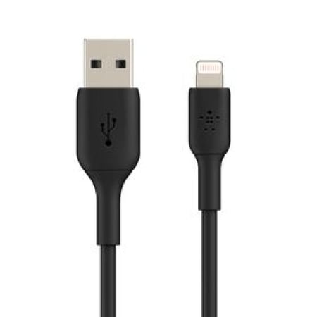 كيبل شحن - يو اس بي الى لايتننج  Belkin - اسود متوفر بعدة اطوال