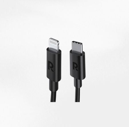 كيبل شحن راف باور تايب سي إلى لايتنينق 1 متر - اسود