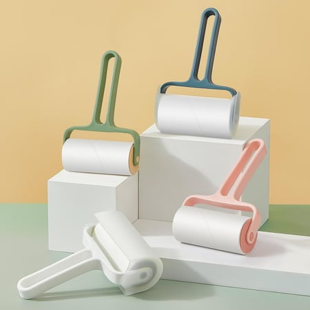 فرشاة إزالة شعر القطط والكلاب مزودة بغطاء - متعددة الألوان