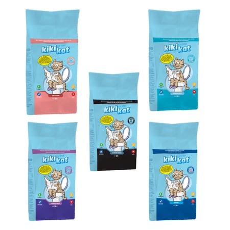 رمل قطط كيكي كات  تكتل ممتاز فائق الجودة 20 لتر