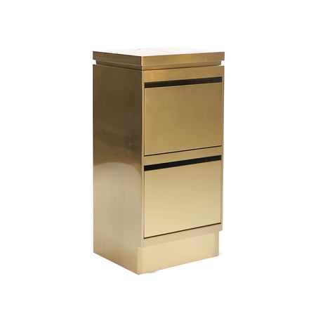 طاولة وخزانة استايليس ذهبي  H051G