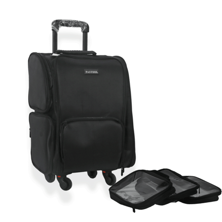 شنطة تجميل بعجل للخدمات المنزلية من باستيل