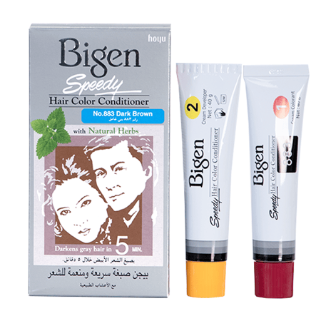 بيجين صبغة شعر معالج لون شعر سريع بني غامق 883