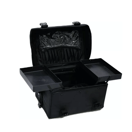 شنطة مكياج قماش تروللي بعجلات من باستيل