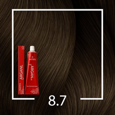 صبغة شعر باستيل 8.7 أشقر فاتح بيج بالارجان