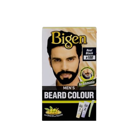 صبغة بيجين لحية للرجال أسود حقيقي B100  خالية من الأمونيا