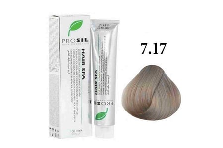 صبغة شعر بروسيل  شعر  اشقر  مطفي (7.17) – 100 مل PROSIL