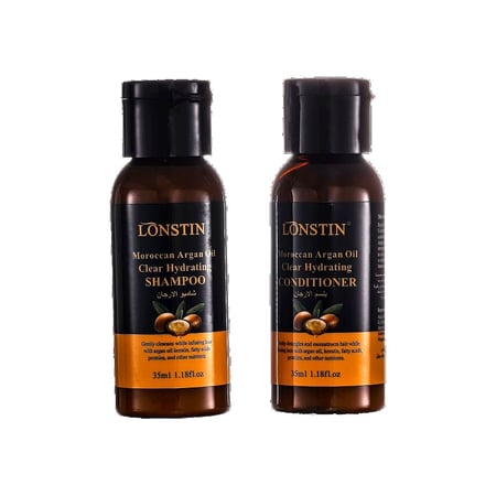 شامبو وبلسم لونستين المرطب الأ رغان المغربي 35 مل