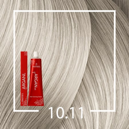 صبغة شعر باستيل 10.11 أشقر بلاتيني مطفي رمادي بالأرجان