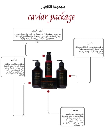 مجموعة لونستن بالكافيار للعناية المتكاملة بالشعر