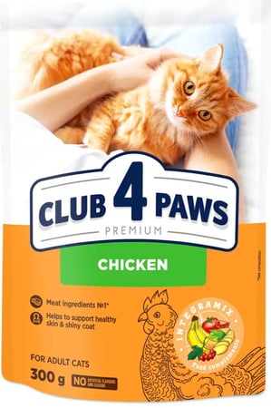 طعام القطط البالغة - دجاج club4paws
