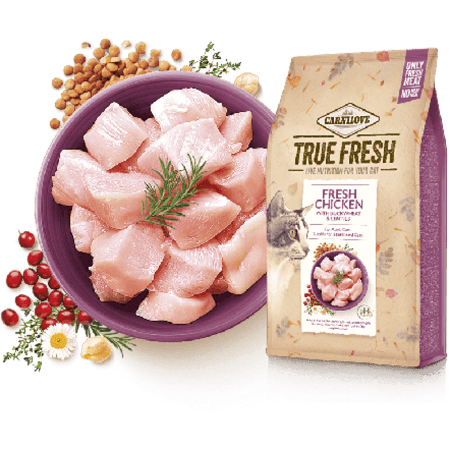 كارلينوف ترو فريش بالدجاج الطازج للقطط المعقمة1.8kg