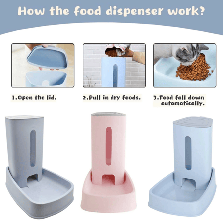 وعاء طعام للقطط والكلاب بسعة كبيرة 3.8 لتر