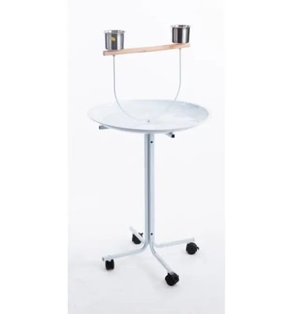 استاند ببغاوات مع صحن دائري كبير