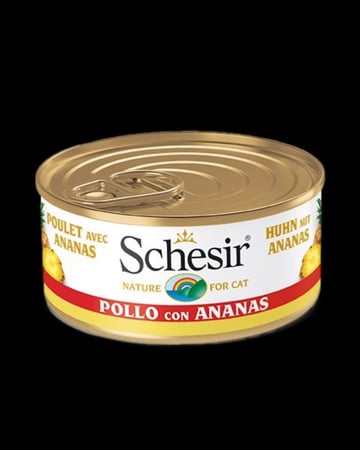 شيزر طعام قطط رطب دجاج مع أناناس علبة 75 جرام