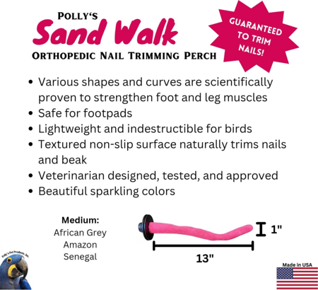 مجثم مبرد للببغاوات sand walk