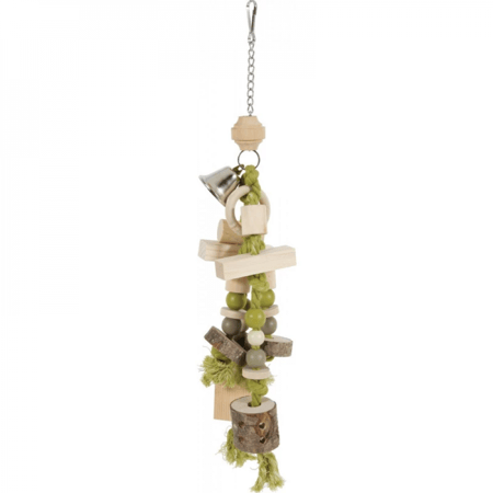 زولكس لعبة مع جرس للطيور الكبيرة