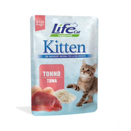 لايف كات ظرف طعام رطب لقطط الصغيرة تونة 70 جم