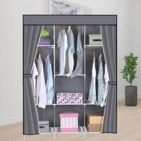 دولاب قماش 3 جهات تعليق + 6 تخزين