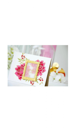 مجموعة ختم بوكيه الفاوانيا