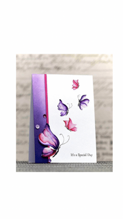 مجموعة ختم الفراشات الملونة