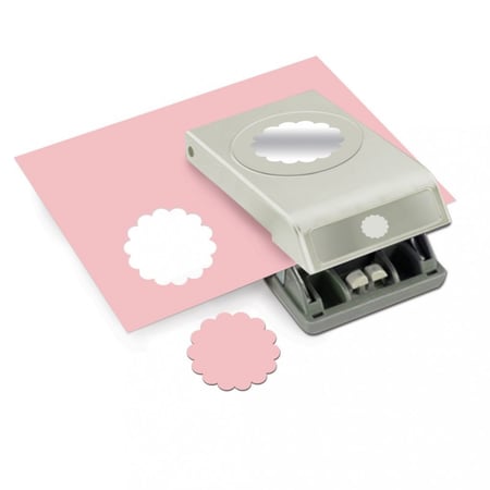 خرامة ورق دائرة بطرف متعرج بقطر 2 أنش ، 5.08 سم