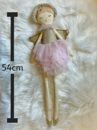 دمية عروسة امبريلا اللون الوردي