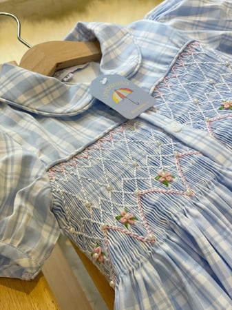 فستان اطفال سماوي