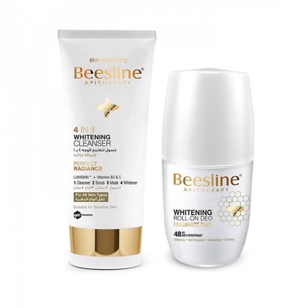 بيزلين غسول للوجه 4في1 للتفتيح مع مزيل عرق بدون رائحة لتفتيح البشرة مناسب لجميع انواع البشرة