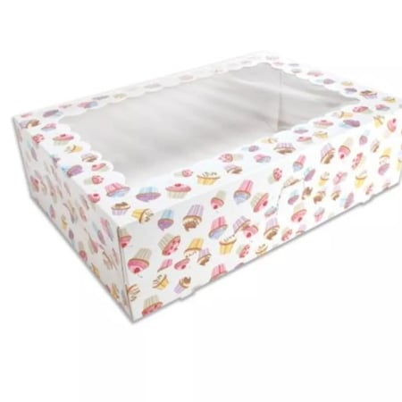 علب كب كيك ملونه