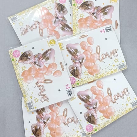 بكج بوالين 14 قطعة LOVE