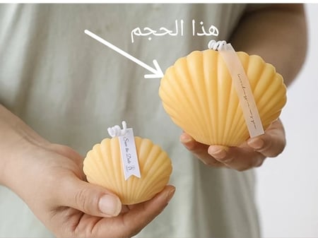 شموع شكل صدفه