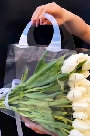 اكياس ورد شفافه