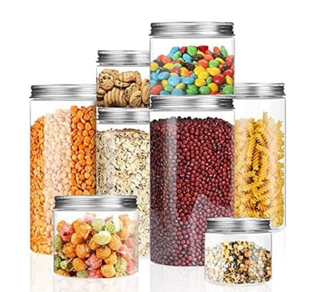 برطمان شفاف بالجمله بالكرتون