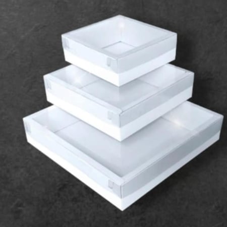 علب كبيره شفافه