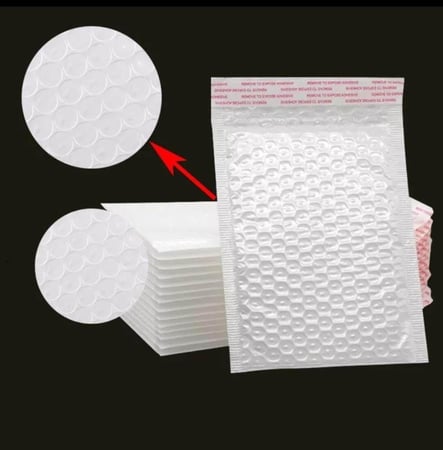 اظرف فقاعات  ابيض بالكرتون