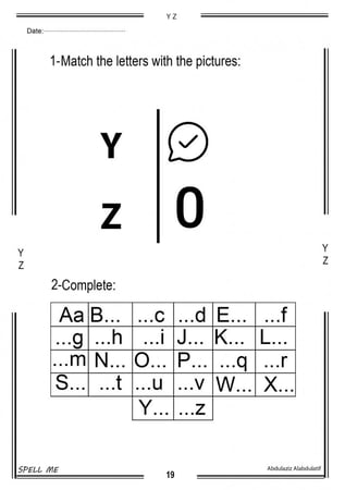 كتاب تعليم حروف الإنجليزية للأطفال