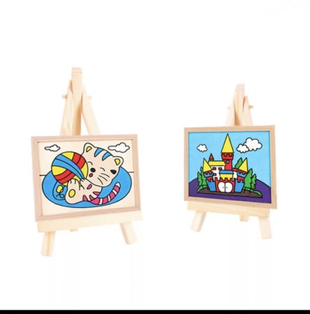 استاند خشبي وسط مقاس 17سم