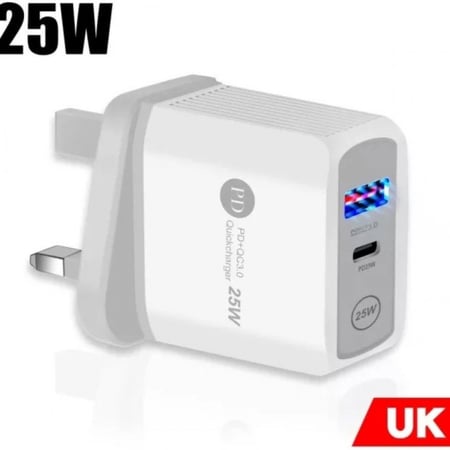 شاحن جوال USB و PD كهرباء 220 فولت