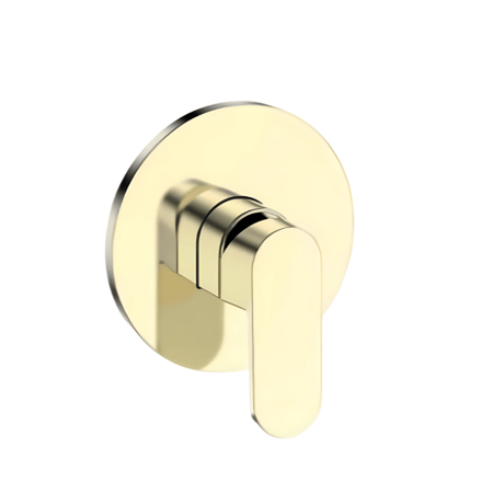 لوحة خلاط شطاف 1 خط مخفي ذهبي BRONZO