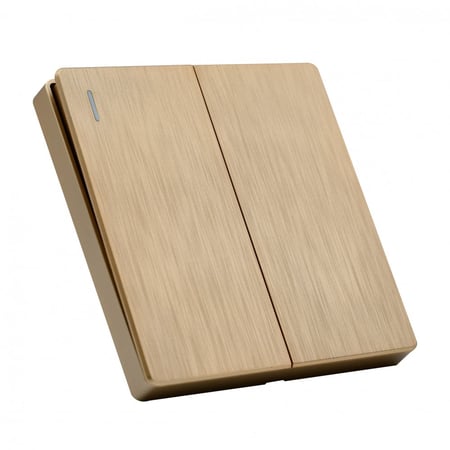 مفتاح مزدوج بيانو ذهبي 7*7